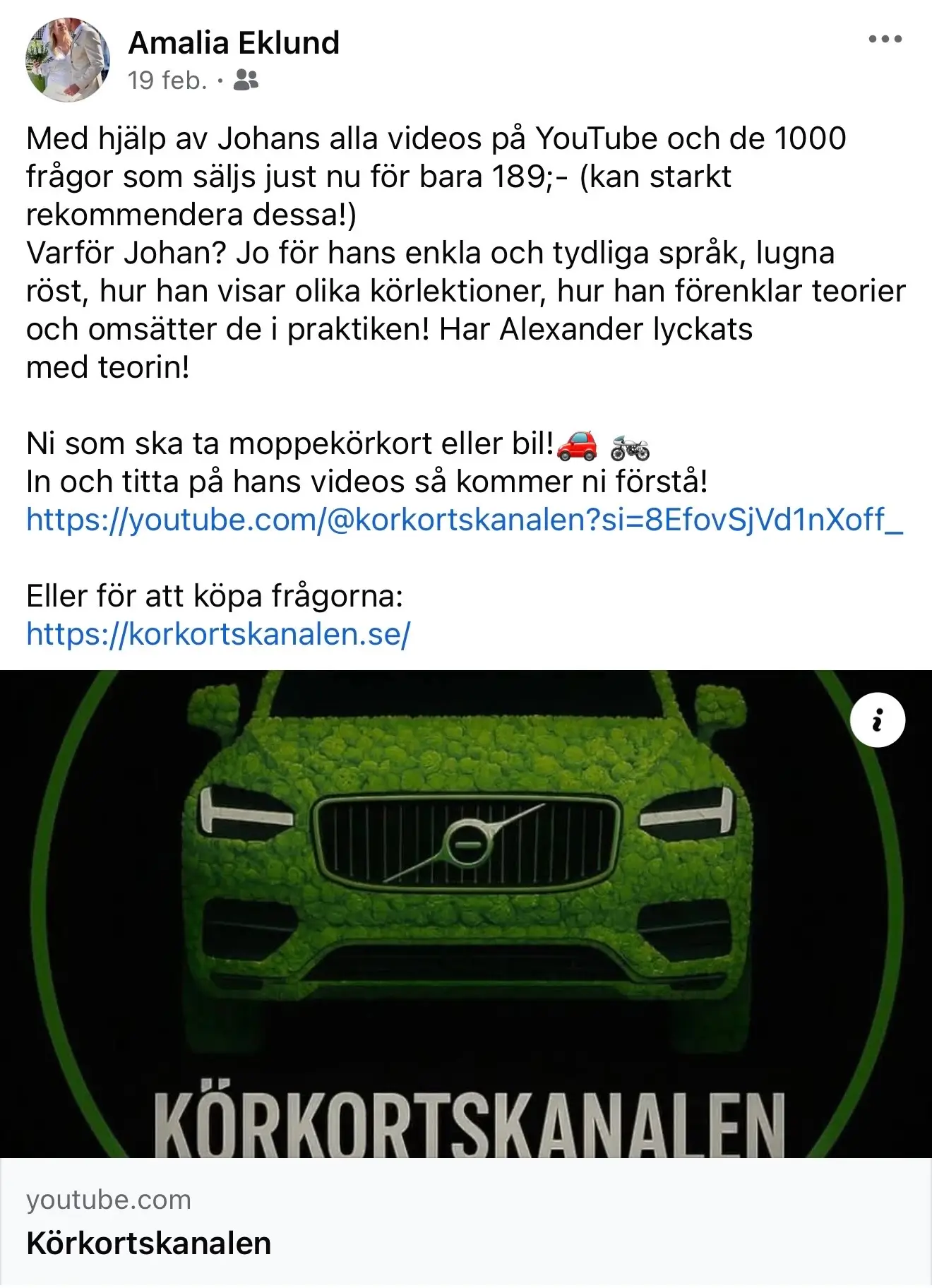 Körkortsfrågor och teoriprov